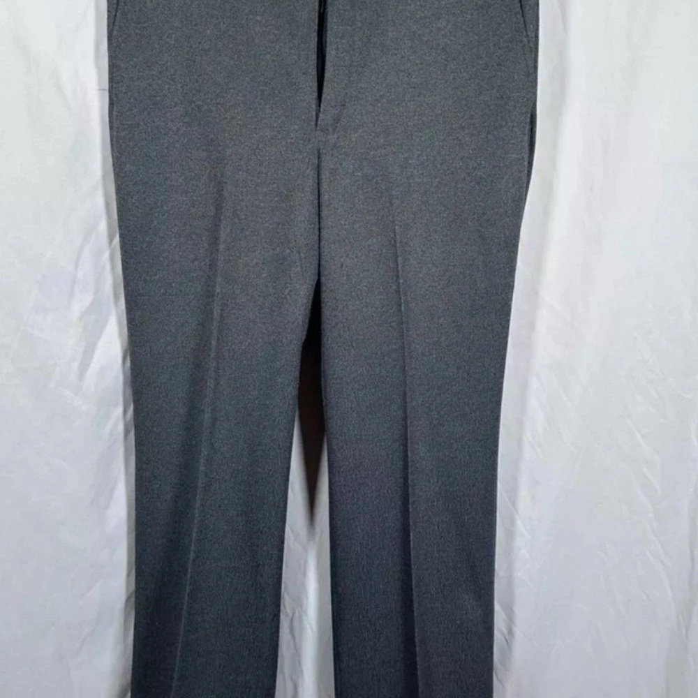 Vintage Perma-Prest Gray Dress Pants‎ Sears 34 R